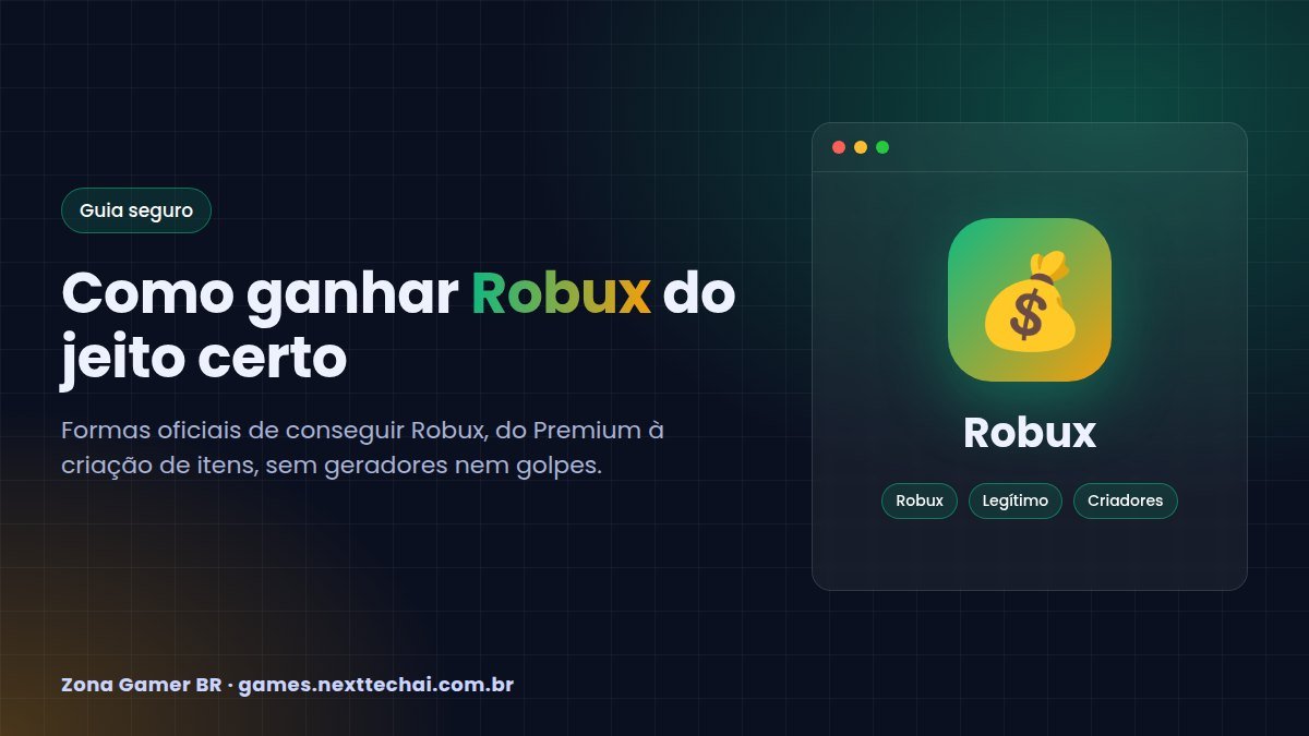 Como ganhar Robux de forma legítima e sem cair em golpes