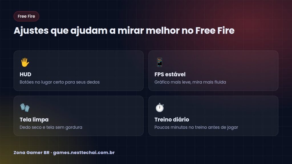 Ajustes que ajudam a mirar melhor no Free Fire